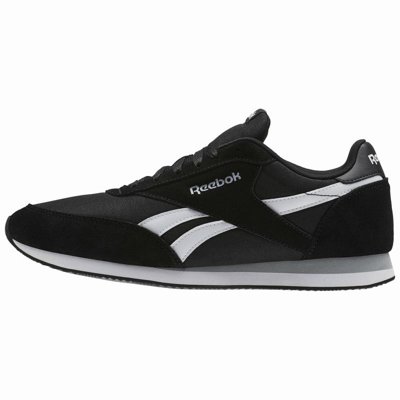 Tenisi Reebok Royal Classic Jogger 2 Barbati Negrii/Albi/Gri Romania LX7046JM